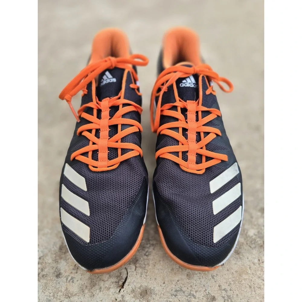 Adidas Men's Size 10 Black Orange White Mens Running Shoes Model G27686 Athetic